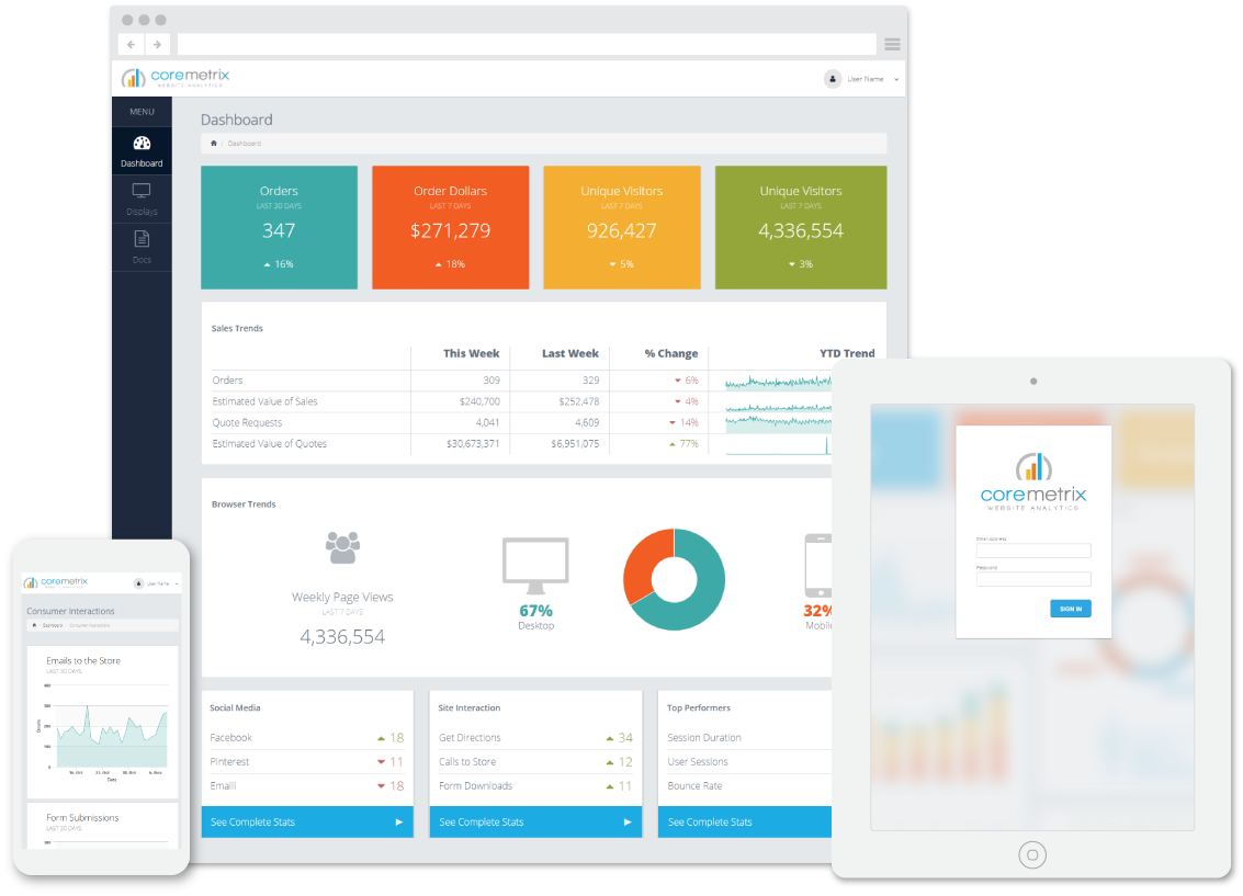 Metrix UI Hero Image Metrix UI Thumbnails