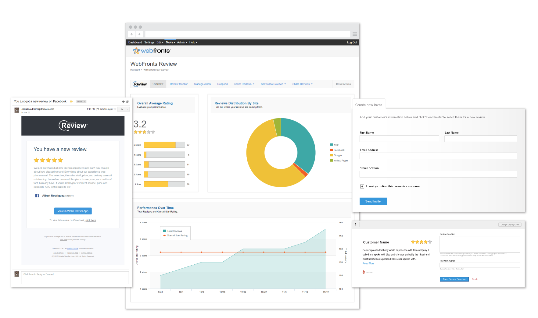 WebFronts Review UI Hero Image WebFronts Review UI Thumbnails